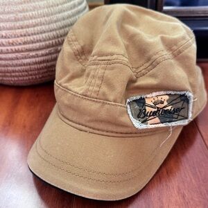 NASCAR Dale Earnhardt Jr Budweiser Logo Tan Military Style Short Bill Hat